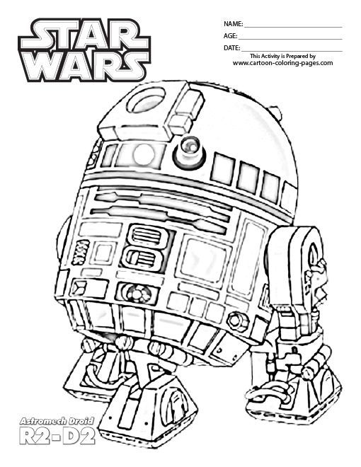 Lego Star Wars Coloring Pages R2D2 - Part 3